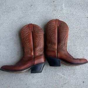 Vintage Men’s Acme Brown Leather Cowboy Boots Size 9.5